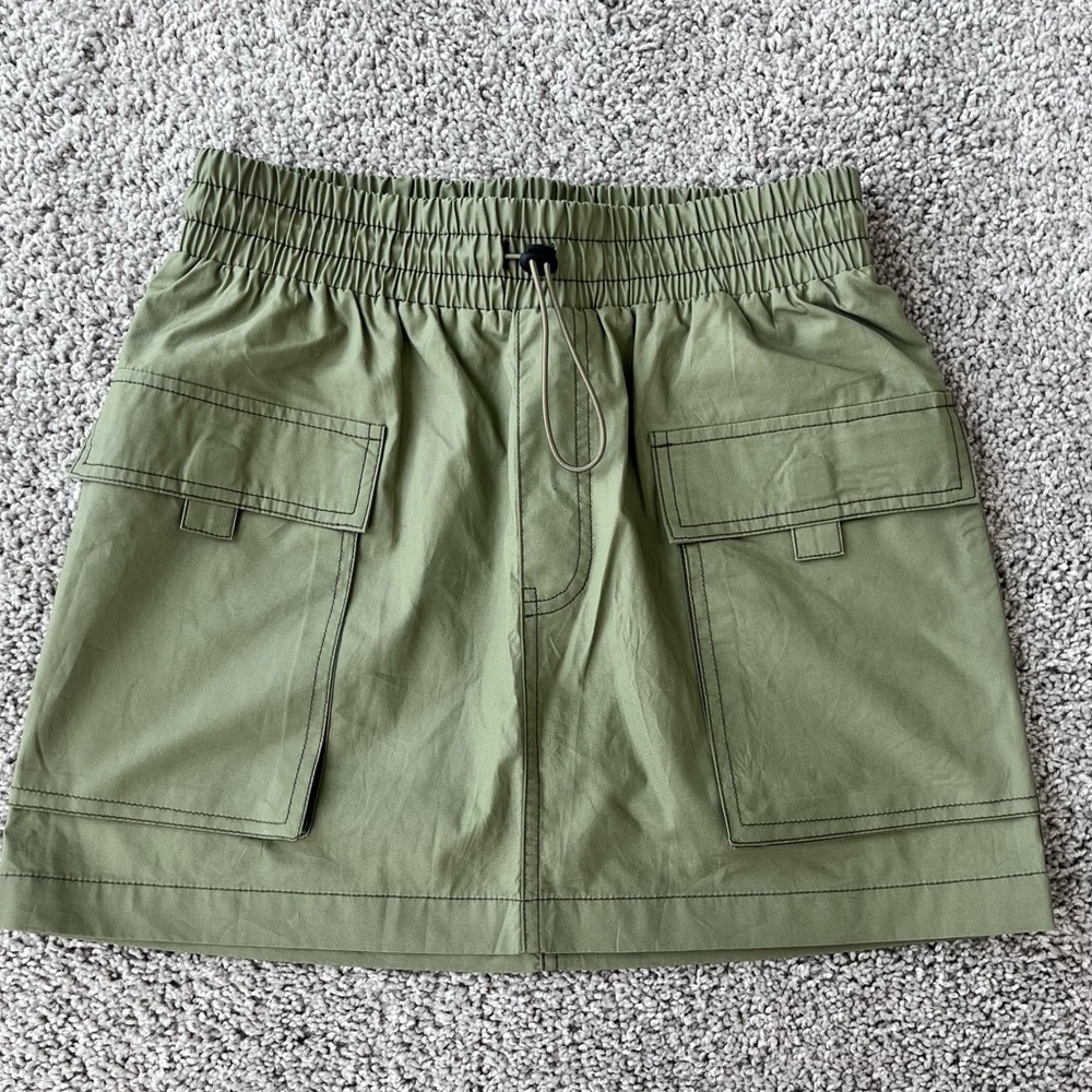 Wild Fable Green Cargo Mini Skirt